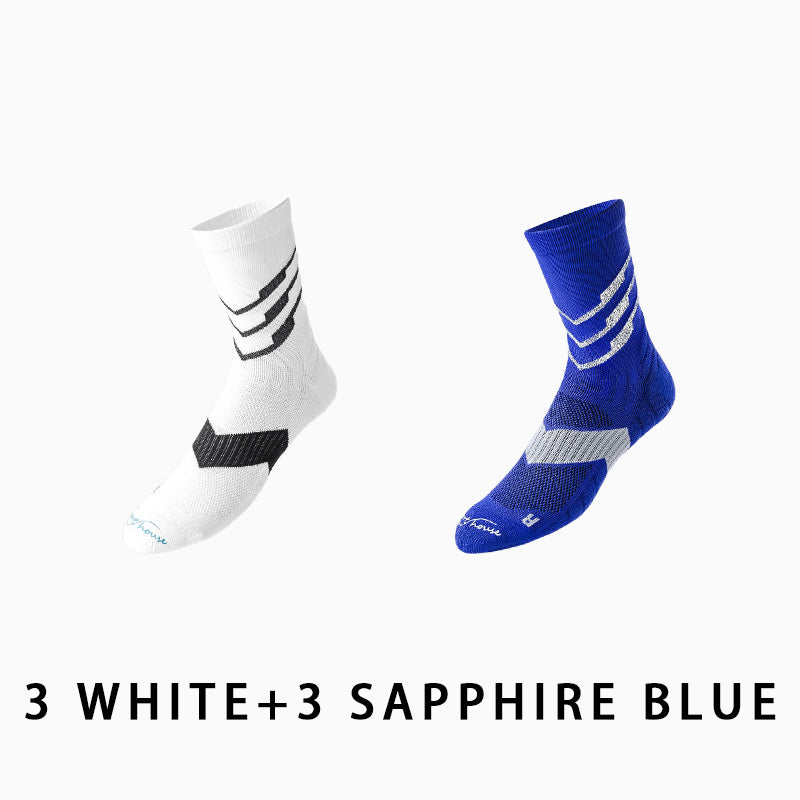 Men's Marathon Running Socks（6 pairs）