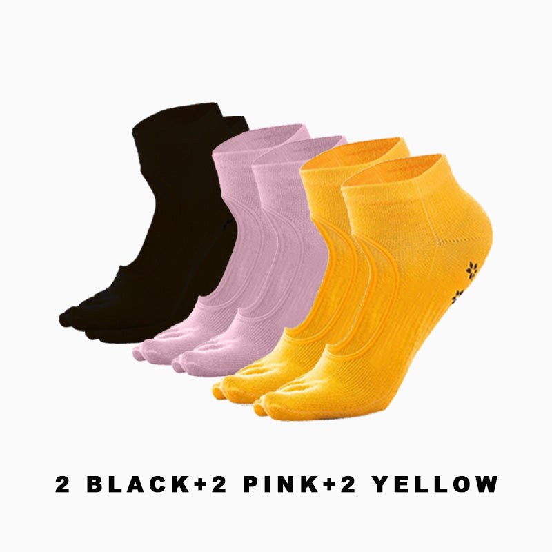 Professional Women's Pilates Yoga Socks（6 pairs）