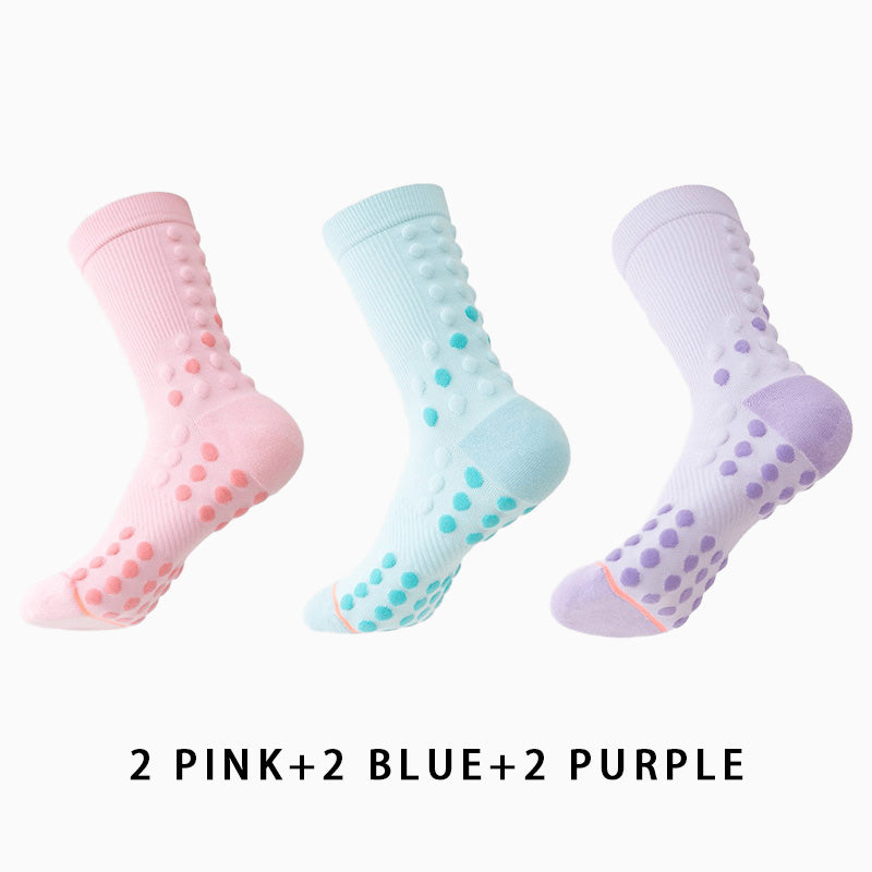 Women's Non-slip Profession Running Socks(6 pairs）