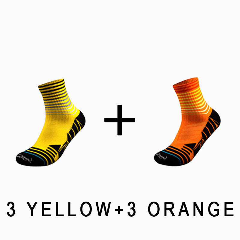 Professional Riding Men's Sport Socks(6 pairs）