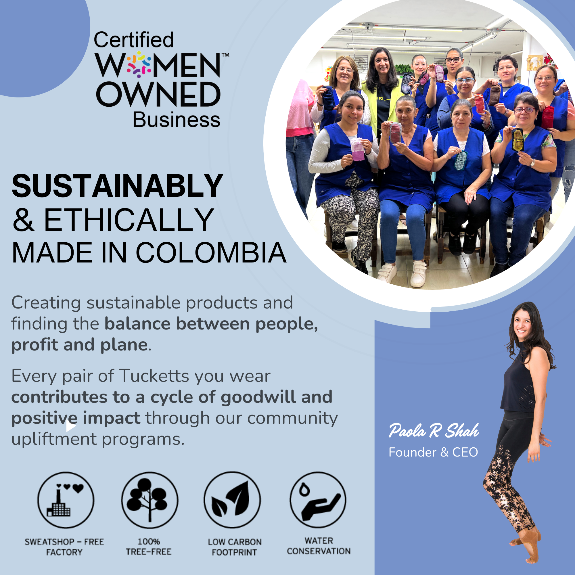 Tucketts Plant Paradise Salmon Closed Toe Pilates Socks - Non-Slip Grip, Closed Toe, Barre & Yoga - Women's