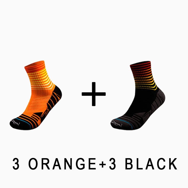 Professional Riding Men's Sport Socks(6 pairs）