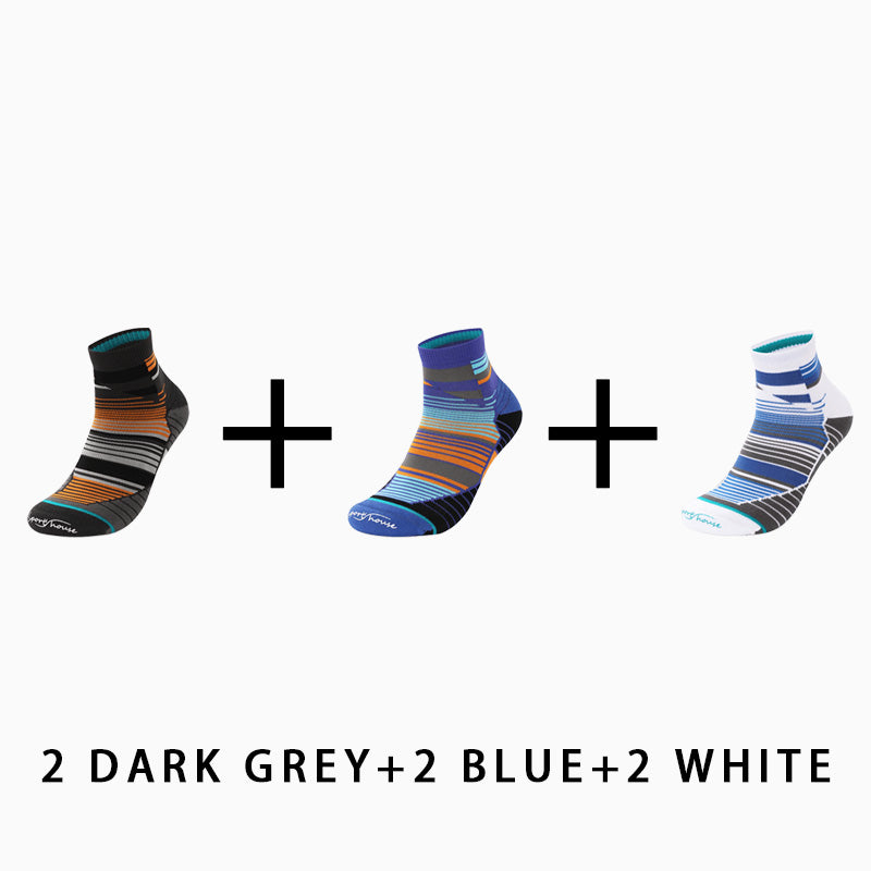 Men's Professional Running Socks Marathon（（6 pairs）