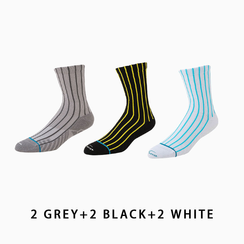 Men's Mid-calf Running Socks(6 pairs）