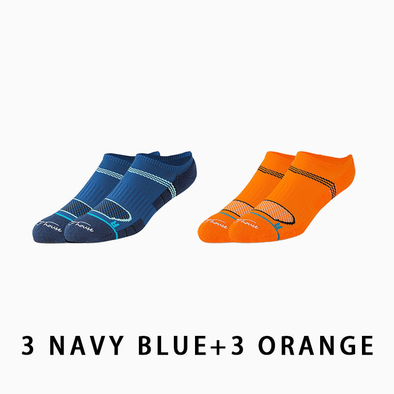 Men's Low Cut Breathable Running Socks(6 pairs）