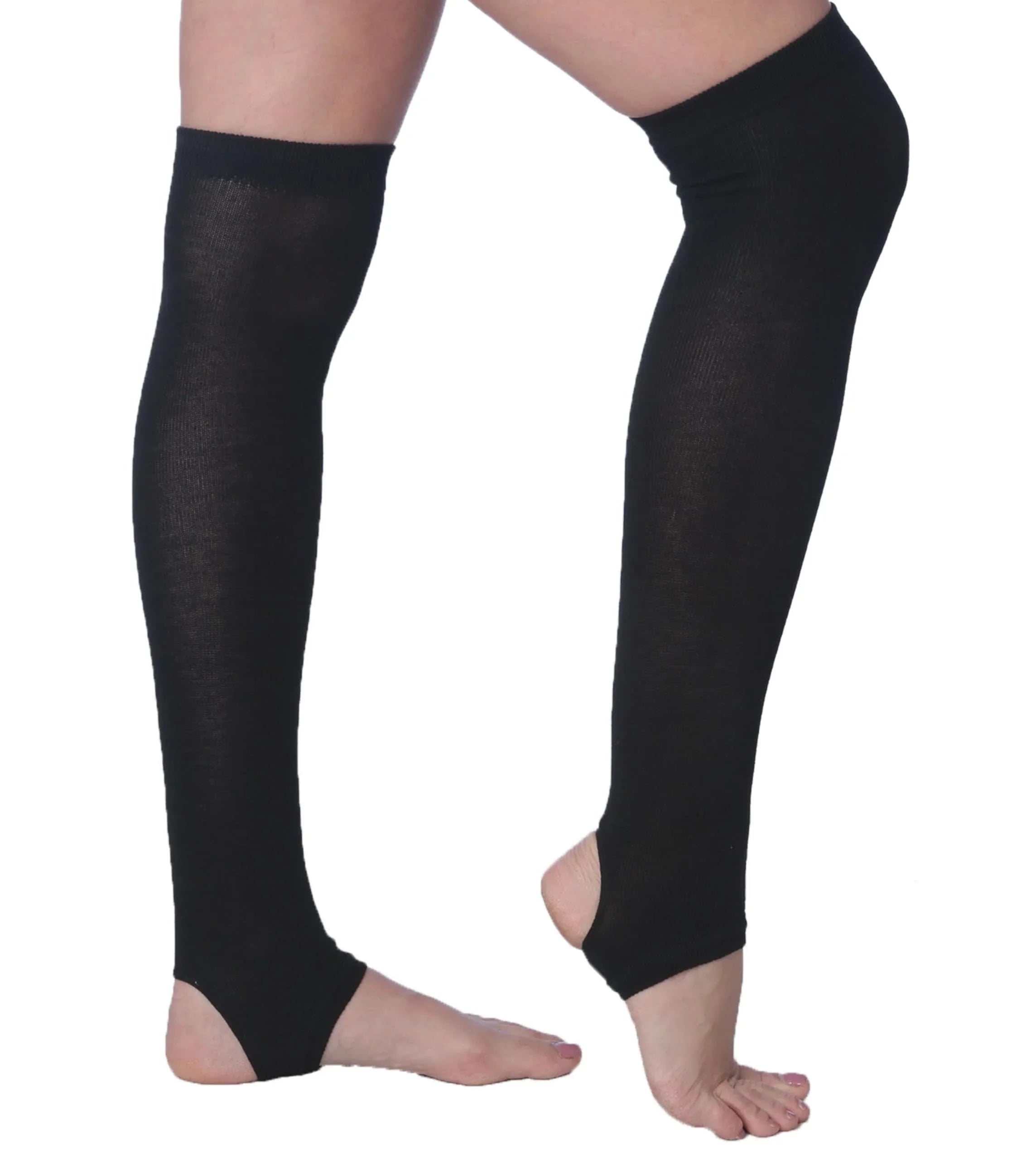 Womens Black Over The Knee Socks