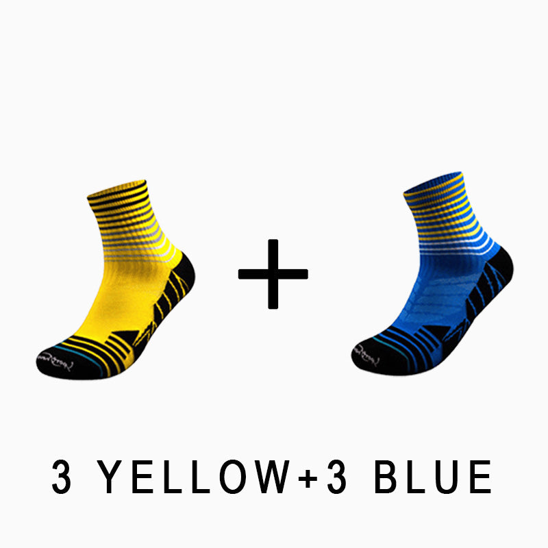 Professional Riding Men's Sport Socks(6 pairs）