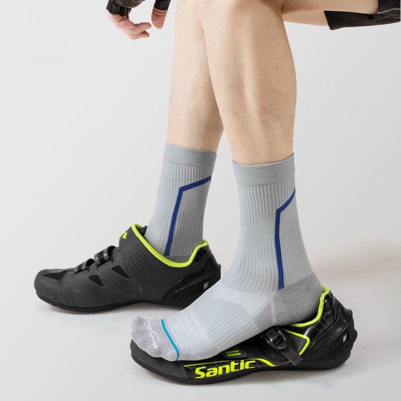 Men's Breathable  Mid-calf Cycling Socks （6 pairs）