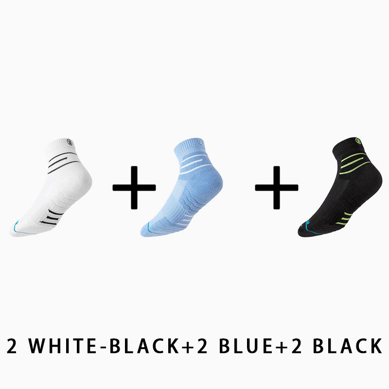 Men's Breathable Medium Fitness Socks（6 pairs）