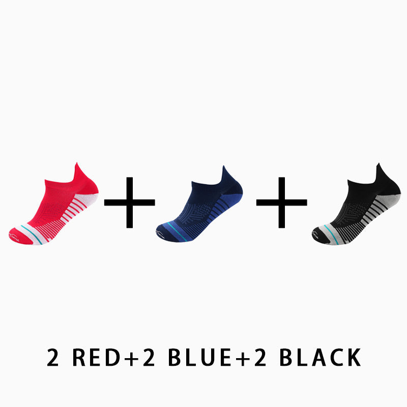 Men's Profession Low Cut Running Socks(6 pairs）