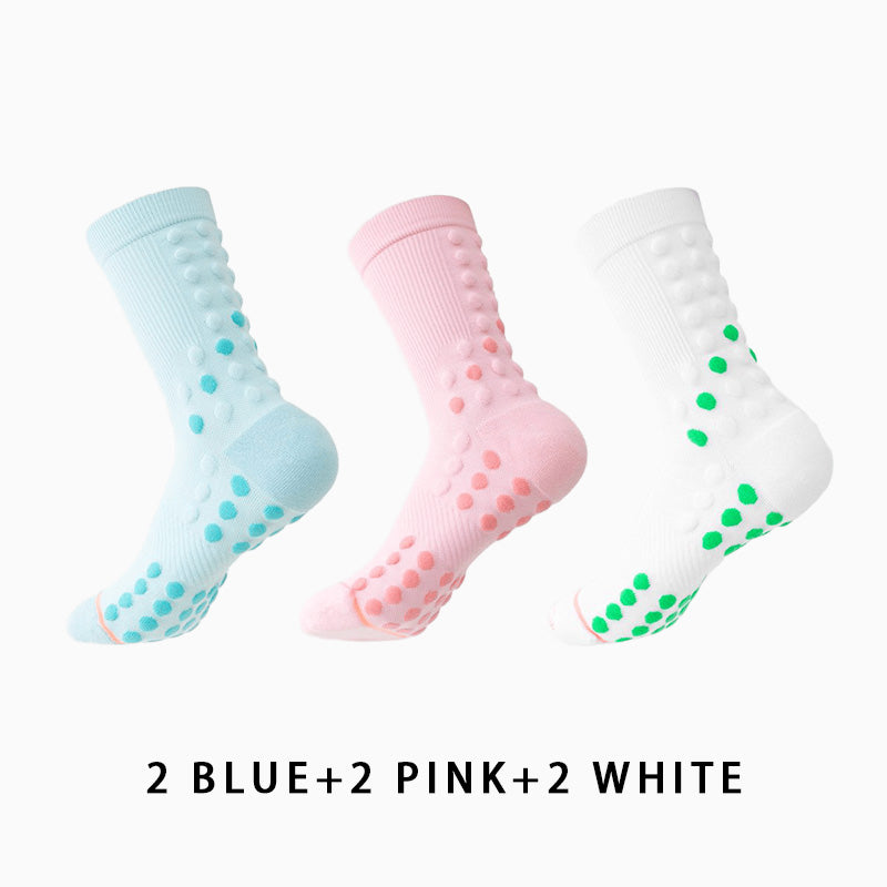 Women's Non-slip Profession Running Socks(6 pairs）