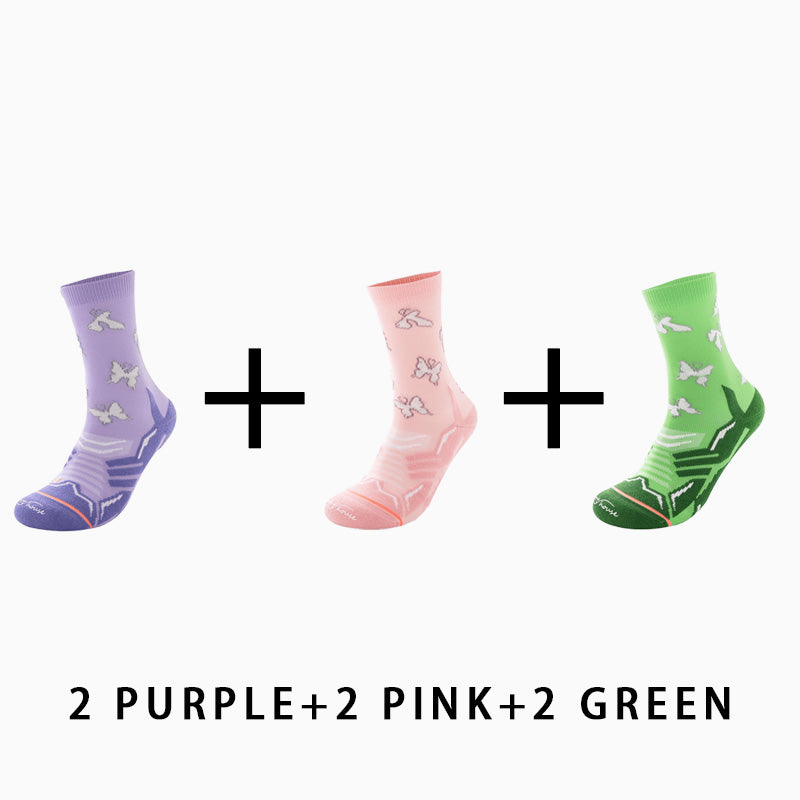 Women's Reflective Running Socks（6 pairs）