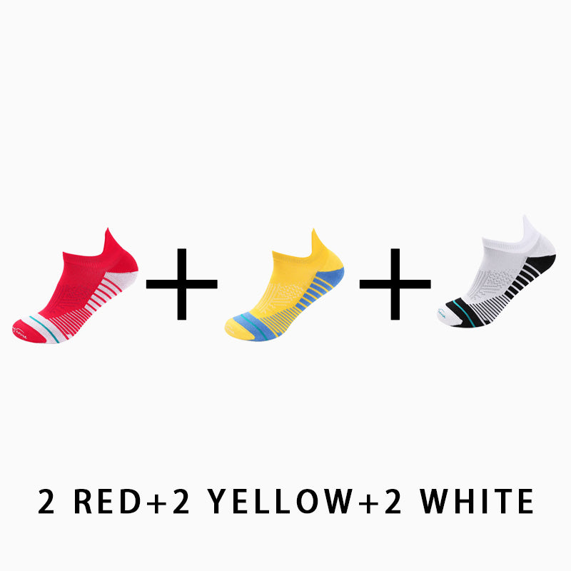 Men's Profession Low Cut Running Socks(6 pairs）