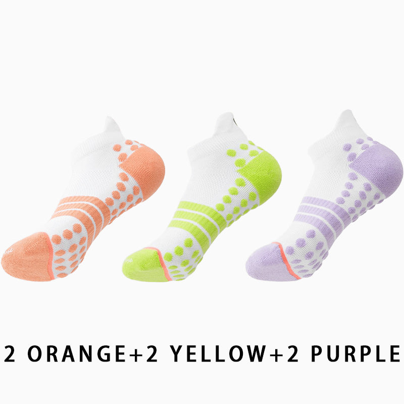 Profession Non-slip Women's Running Socks(6 pairs）