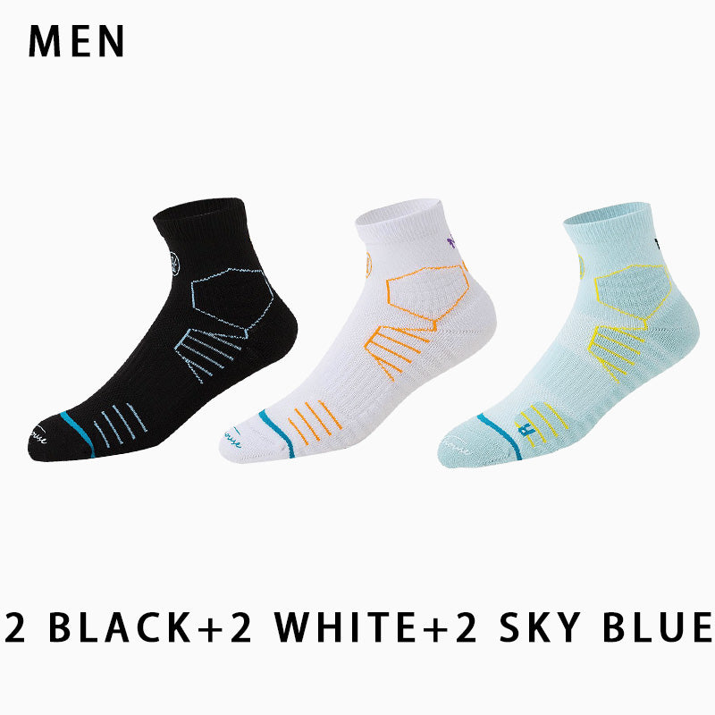 Couple's Professional Non-slip Running Socks(6 pairs）