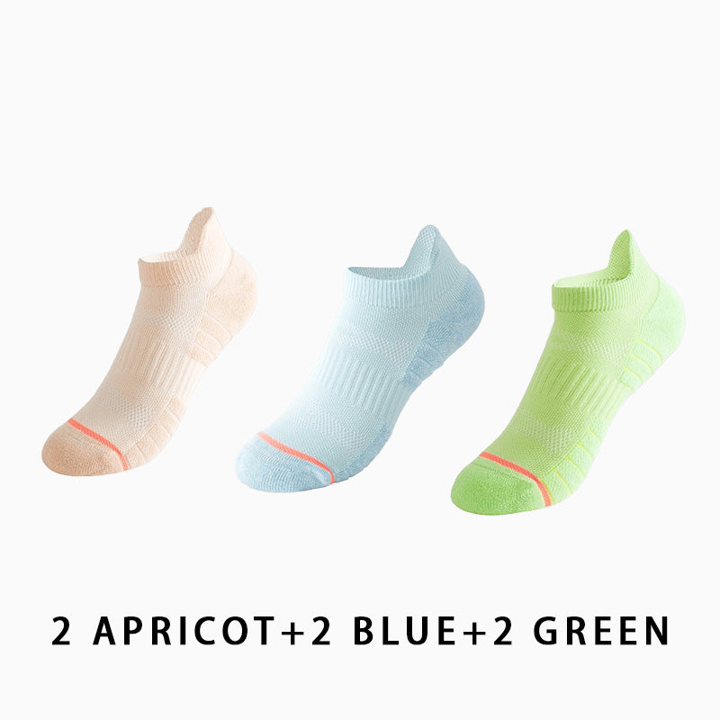 Women Low Cut Running Compression Socks(6 pairs）