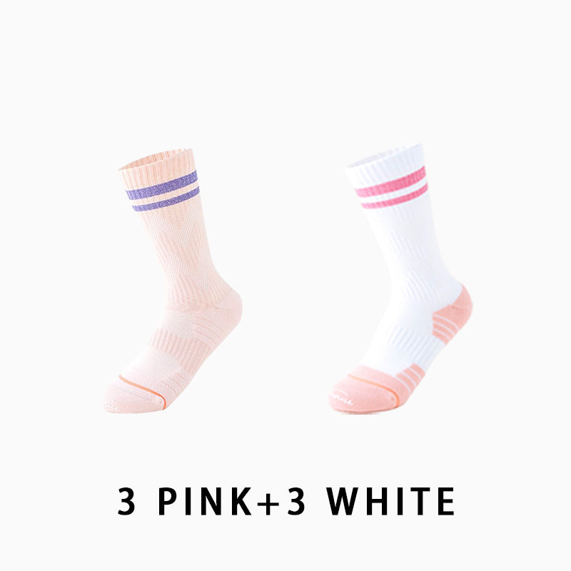 Professional Women Breathable Running Socks（6 pairs）