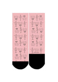 Ballet Positions Crew Socks