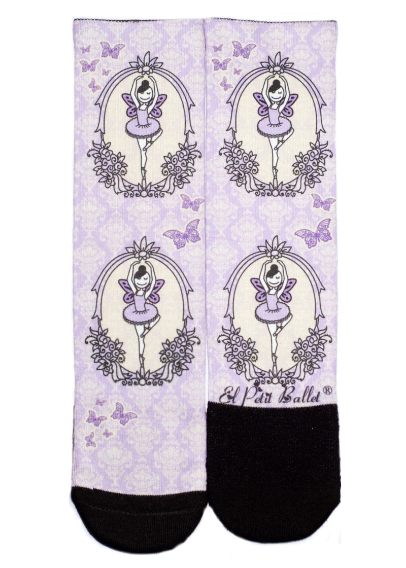 Butterfly Ballerina Crew Socks