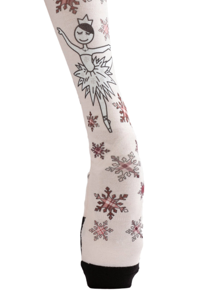 Waltz of the Snowflakes Knee-High Socks (Peach)