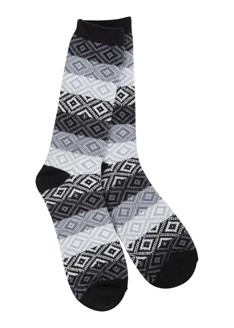 Weekend Gem Crew Socks (Black Multi)