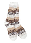 Weekend Gem Crew Socks (Chocolate Multi)