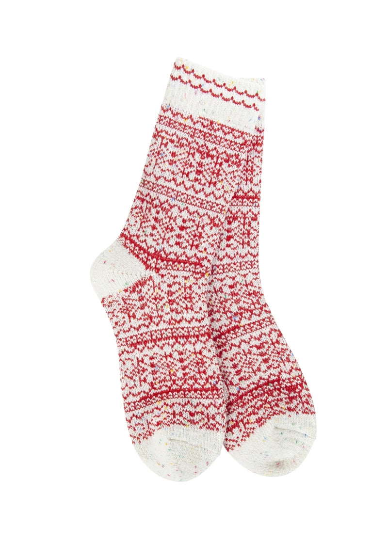 Holiday Confetti Crew Socks (Peppermint Confetti)