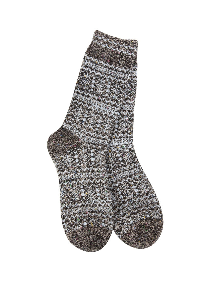 Holiday Confetti Crew Socks (Dark Blue Confetti)