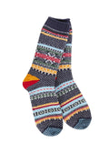 Holiday Seasonal Crew Socks (Navy Multi)