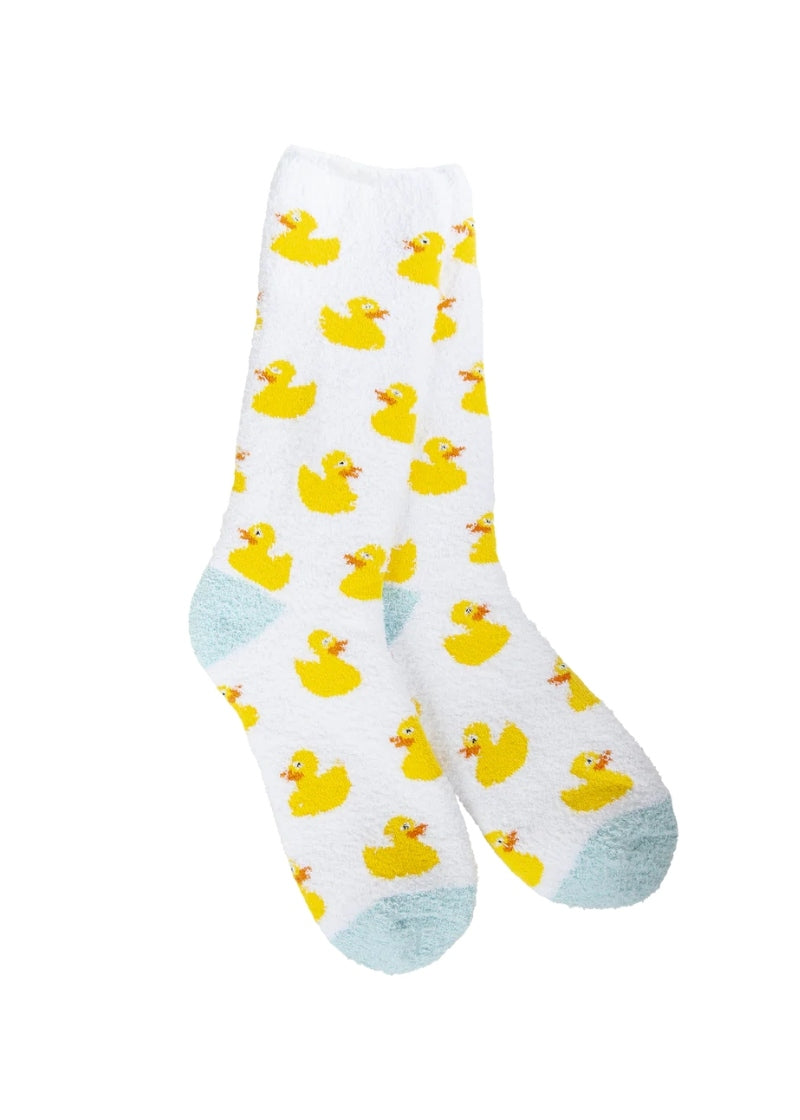Cozy Crew Socks (Rubber Duckie)