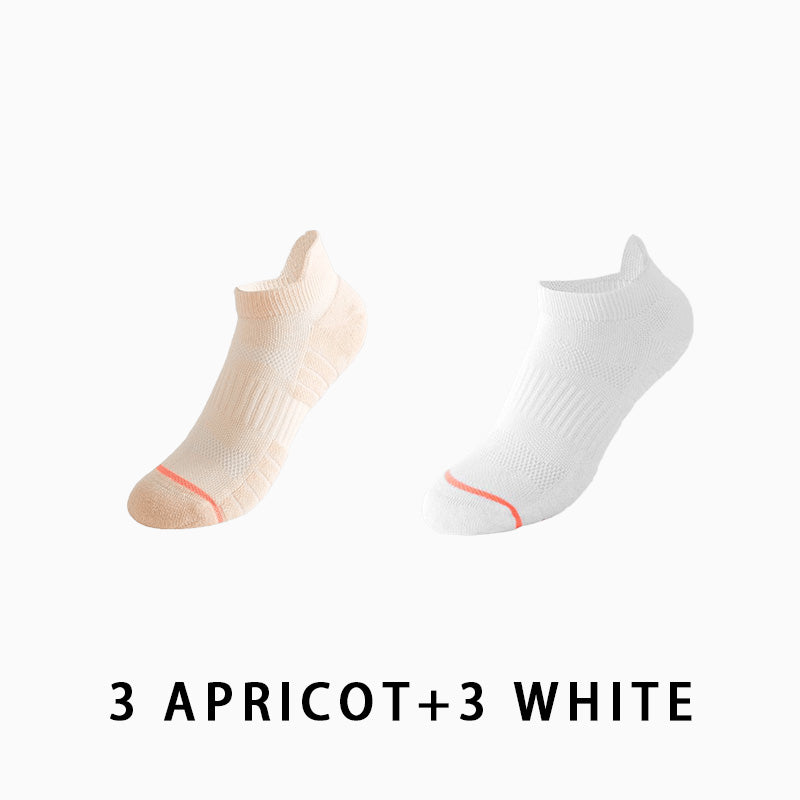 Women Low Cut Running Compression Socks(6 pairs）