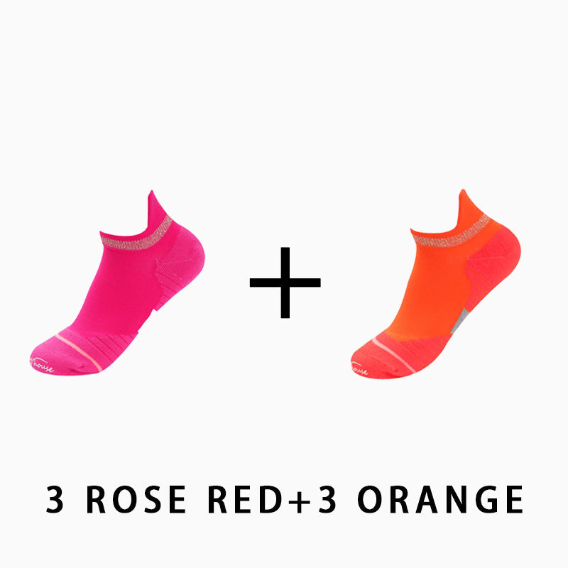 Women's Low Cut Running Socks(6 pairs）