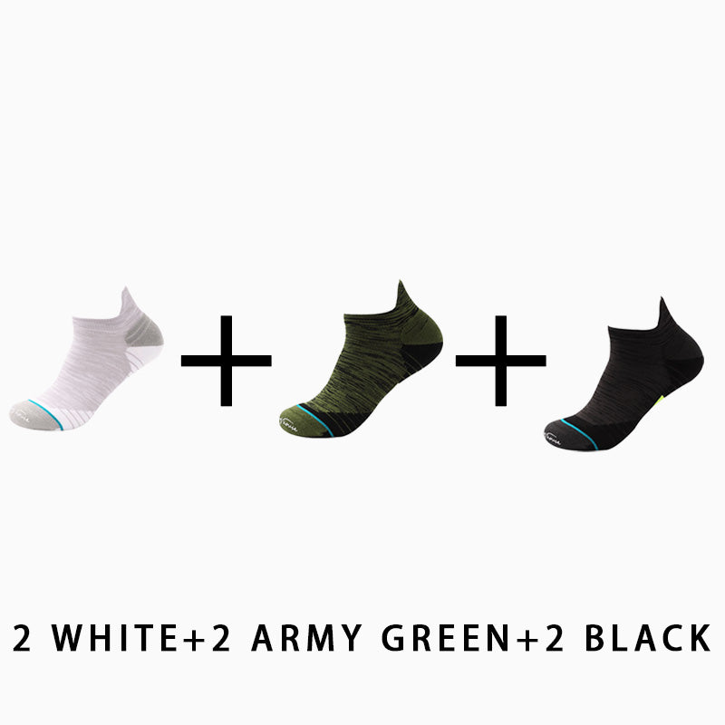 Profession Thin Men's Running Socks（6 pairs）