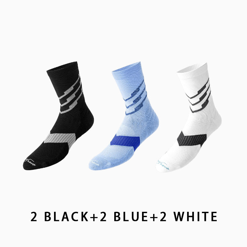 Men's Marathon Running Socks（6 pairs）