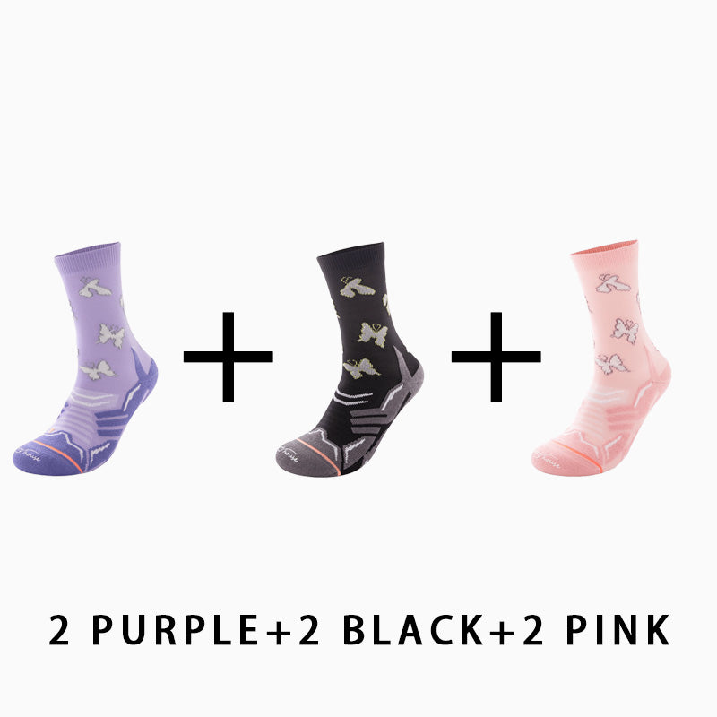 Women's Reflective Running Socks（6 pairs）