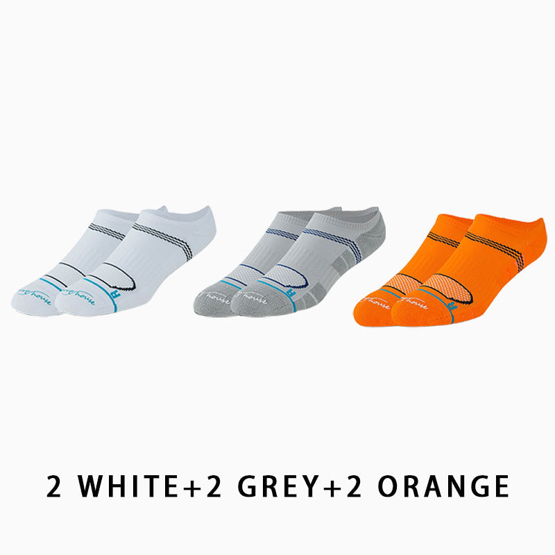 Men's Low Cut Breathable Running Socks(6 pairs）