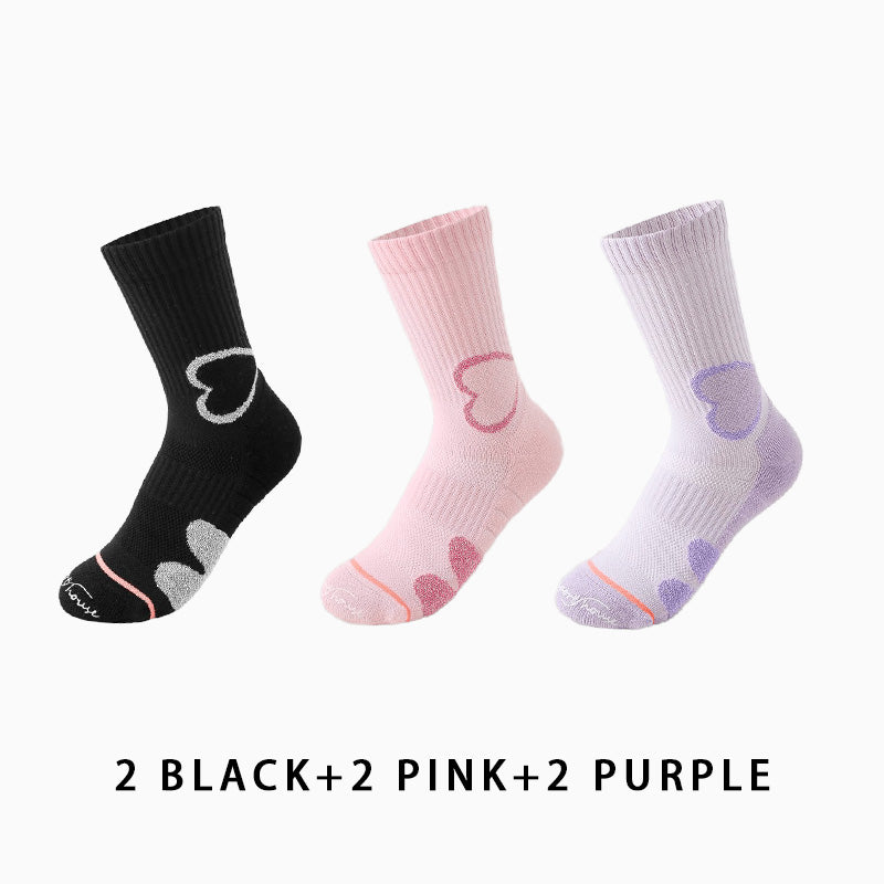 Women's Autumn/Winter Thickened Running Socks（6 pairs）