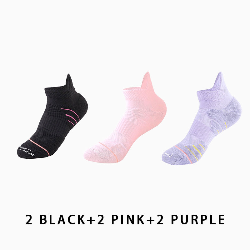 Women's Short Running Compression Socks(6 pairs）