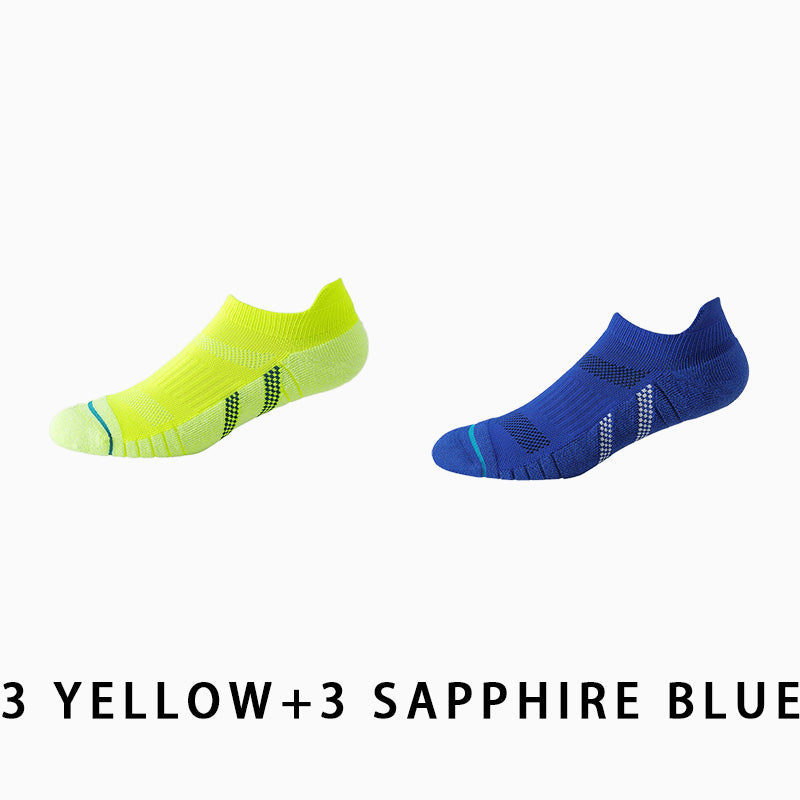 Men's Breathable Towel Sole Running Socks（6 pairs）