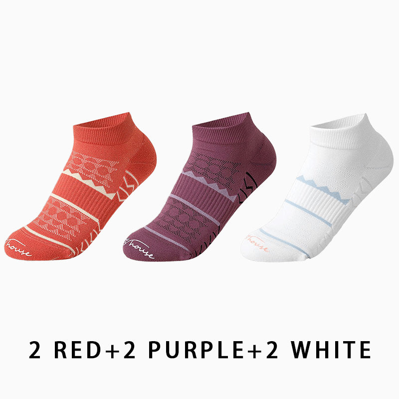 Women's Non-slip Running Sports Socks(6 pairs）