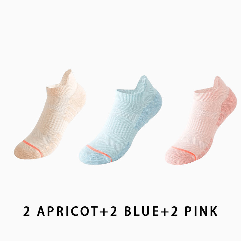 Women Low Cut Running Compression Socks(6 pairs）