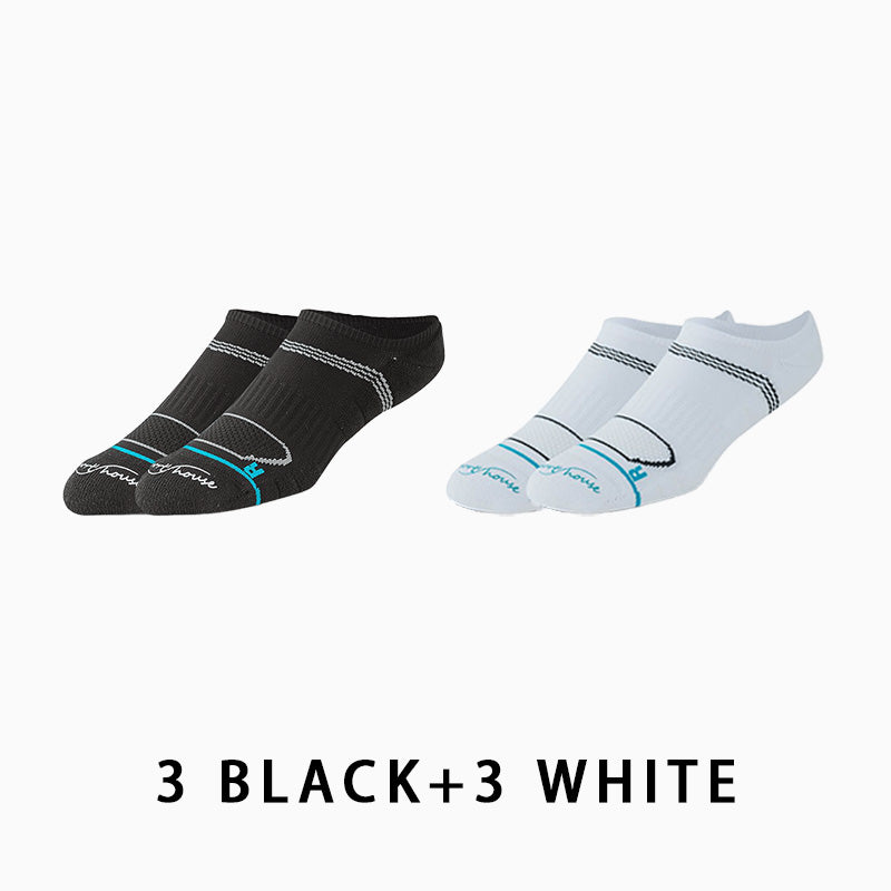 Men's Low Cut Breathable Running Socks(6 pairs）