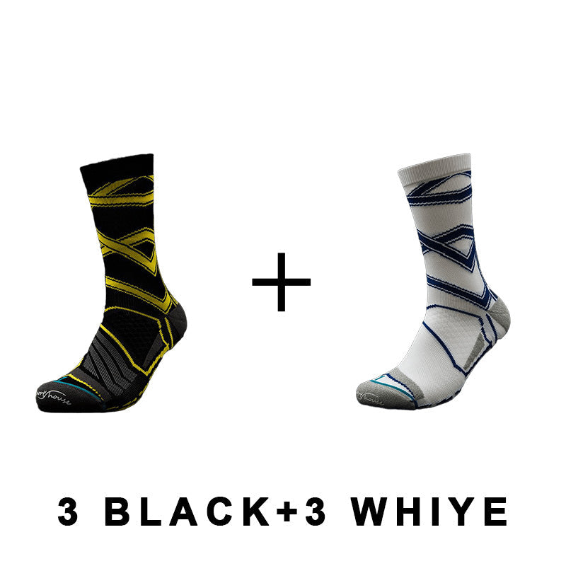 Men's High Top Professional Cycling Socks (6 pairs)