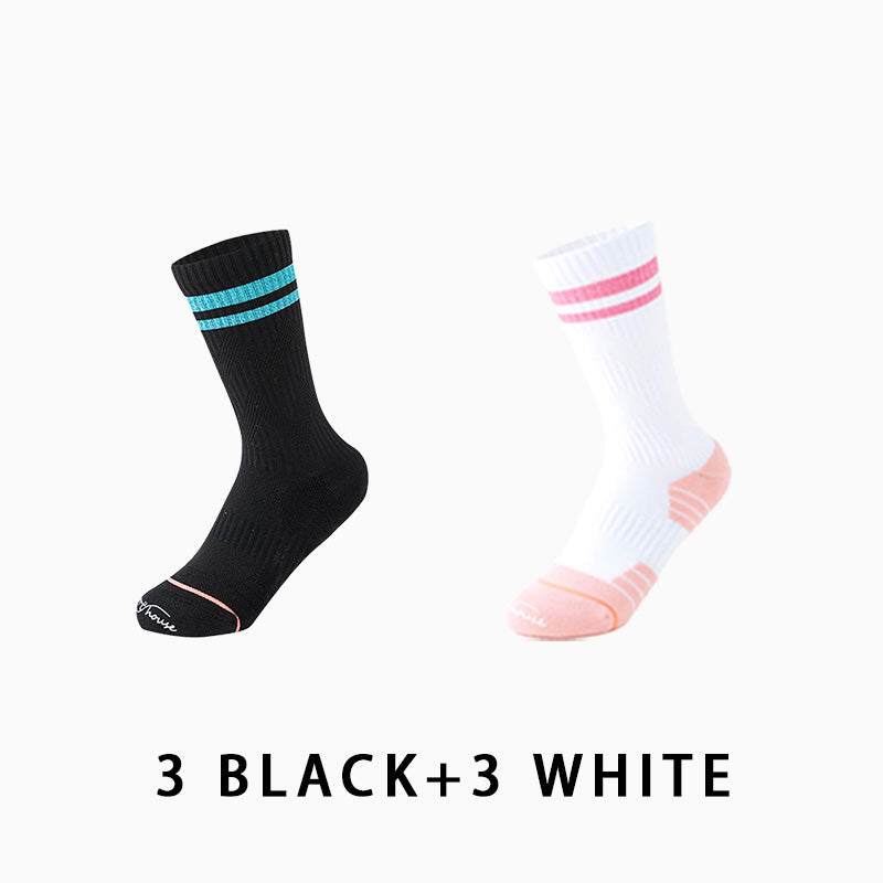 Professional Women Breathable Running Socks（6 pairs）