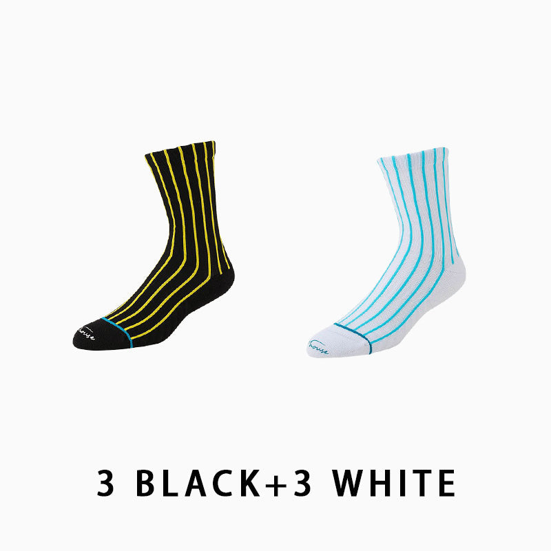 Men's Mid-calf Running Socks(6 pairs）