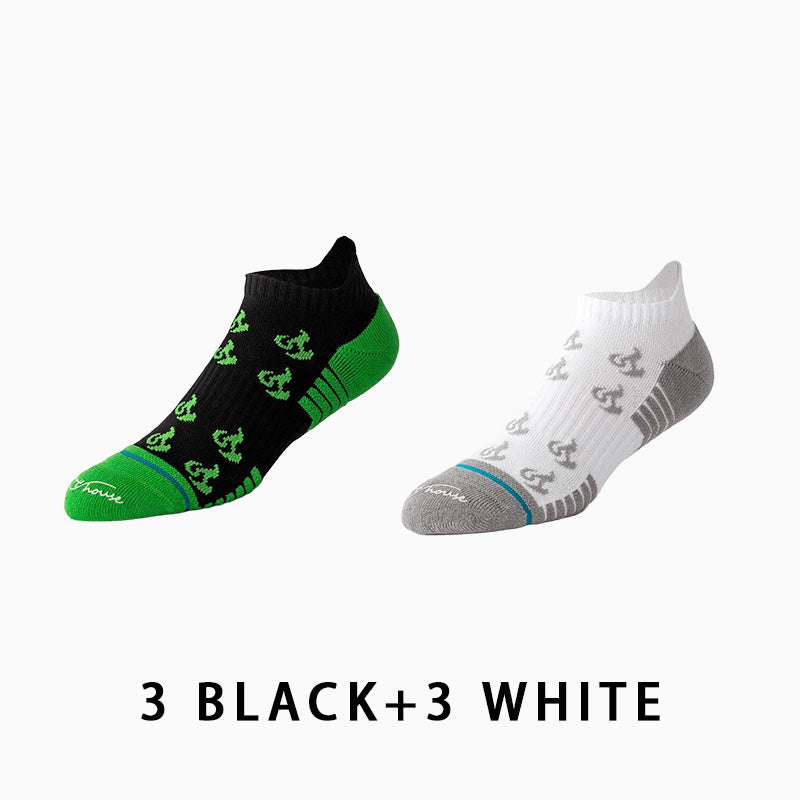 Men's Short Thin Running Socks（6 pairs）