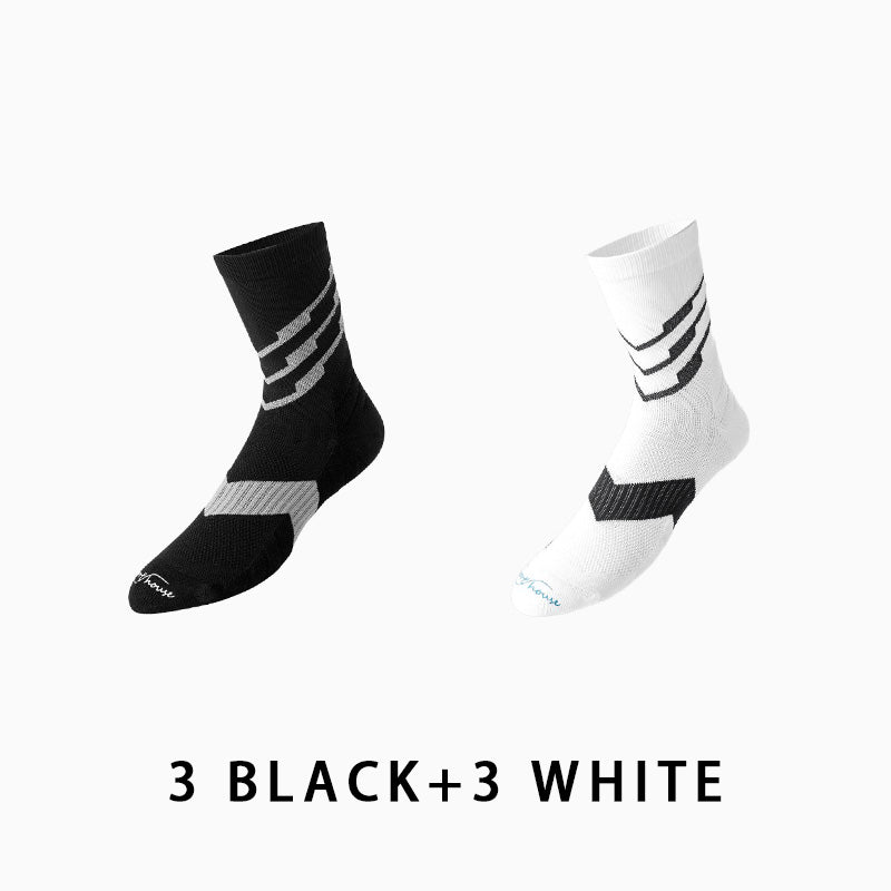 Men's Marathon Running Socks（6 pairs）