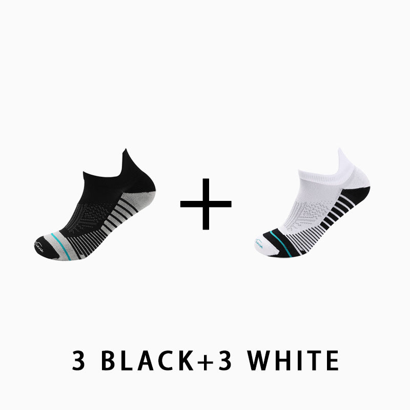 Men's Profession Low Cut Running Socks(6 pairs）