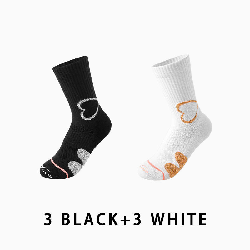 Women's Autumn/Winter Thickened Running Socks（6 pairs）