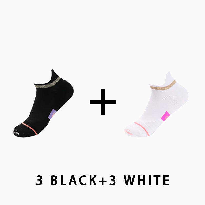 Women's Low Cut Running Socks(6 pairs）